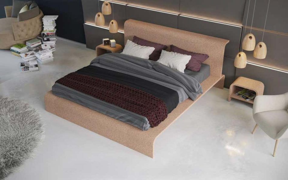 OTQ BISU Cork Bed Frame