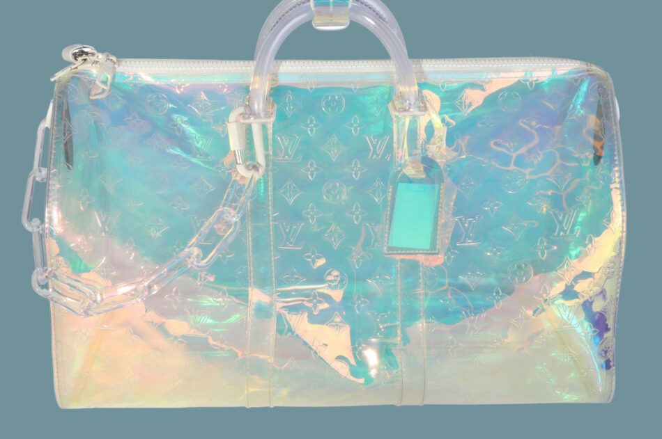 Louis Vuitton x Virgil Abloh Monogram PVC Prism Keepall Bandouliére 50