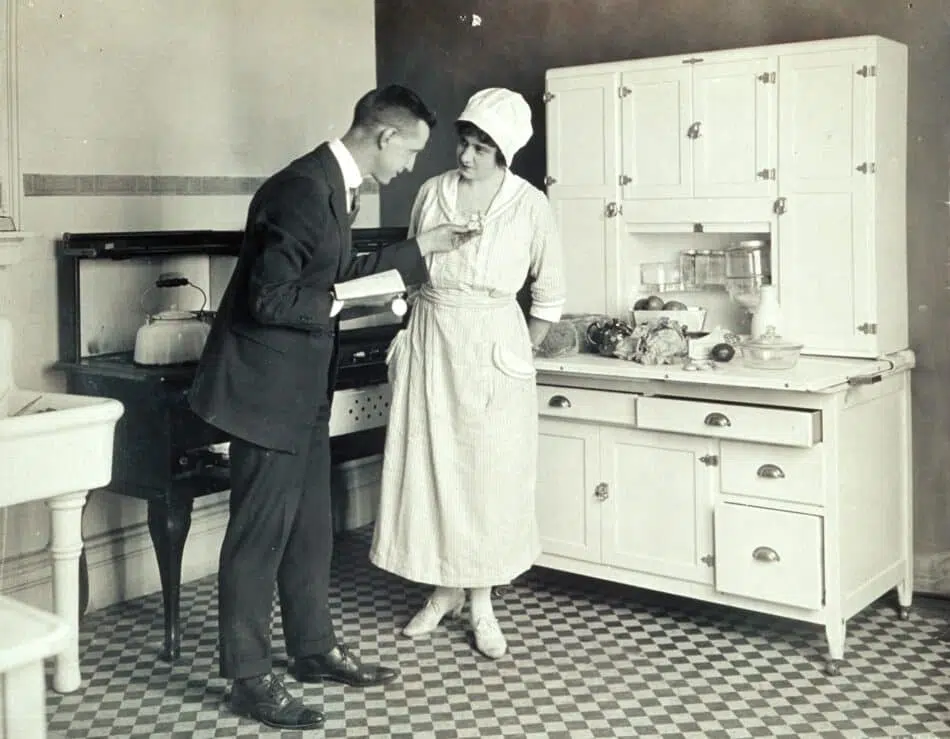 In the early 20th century, Christine Frederick sought to make the kitchen more efficient by conducting experiments applying theories of scientific management.