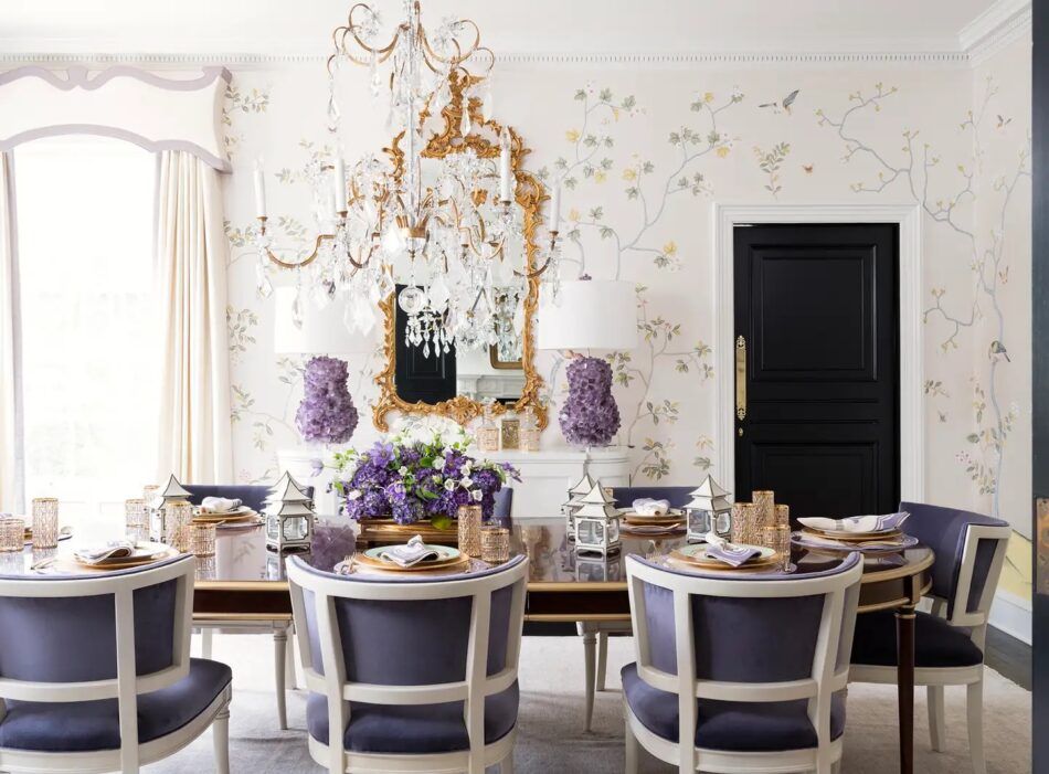 Melanie Turner floral dining room
