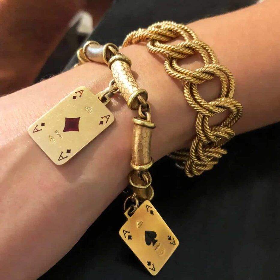 Louis Vuitton heart charm bracelet 7