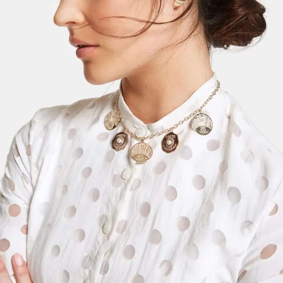 Marlo Laz La Trouvaille charm necklace, 2020