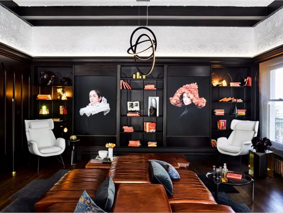 21 Sophisticated Black Rooms That Invite The Darkness In - The Study