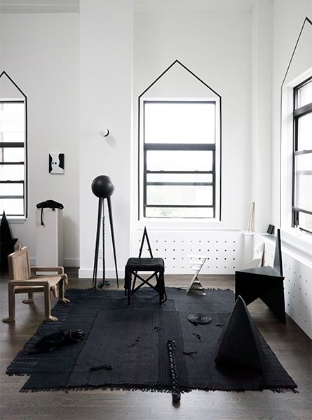 A view of Material Lust's light-filled New York City studio. 