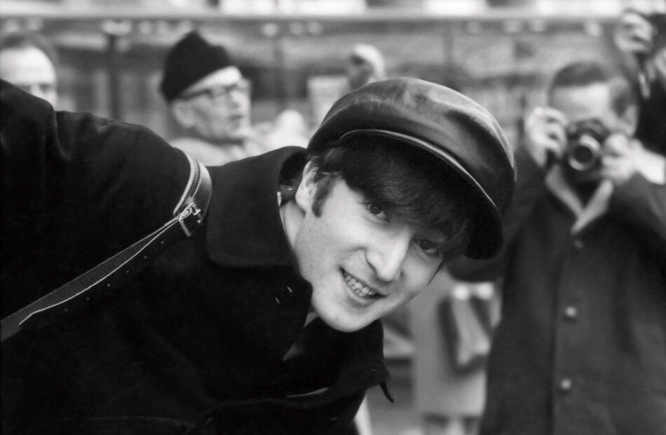 John Lennon photographed by Paul McCartney in Paris in 1964.