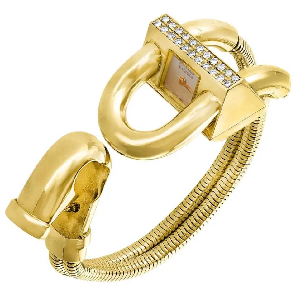 Van Cleef & Arpels Cadenas wristwatch, 2000s, offered by Monalisa Jewelry Inc.