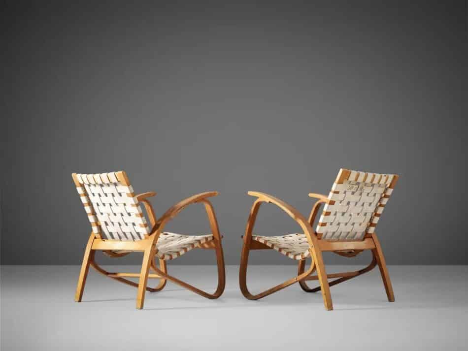 Jan Vanek for UP Závody lounge chairs