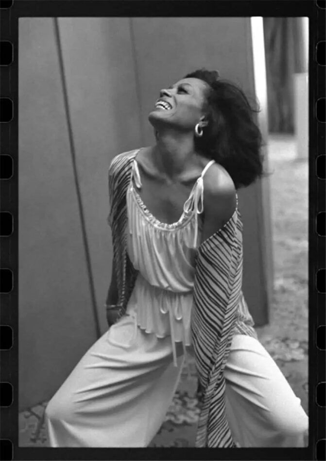 Diana Ross, London, 1976, by Steve Joester