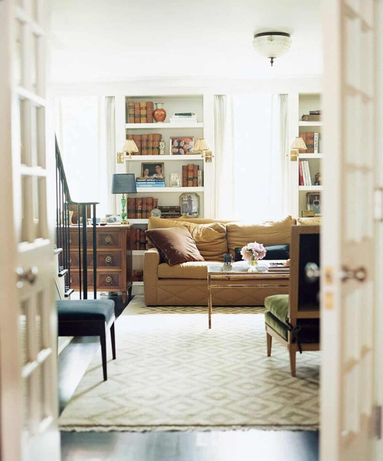 Nate Berkus Associates' reading room in Greenwich Village