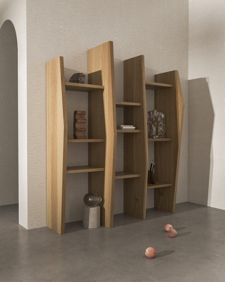 Nazara Lázaro's Crooked shelf.