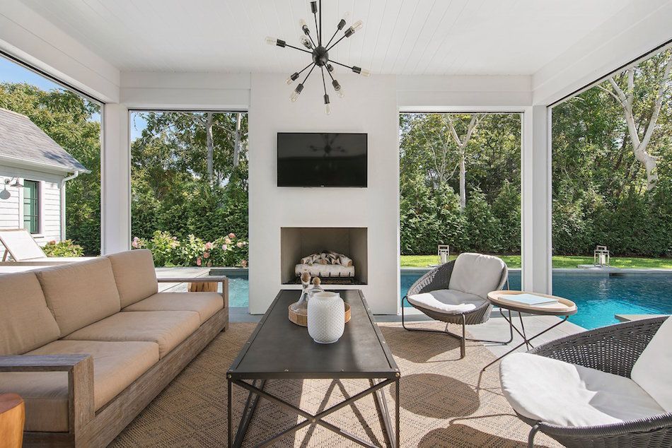 Hamptons living room by Nicole Fuller