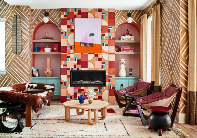 12 Sensational Interiors Energized by Abstract Art