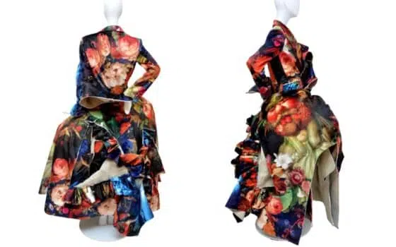 Commes des Garcons floral gown