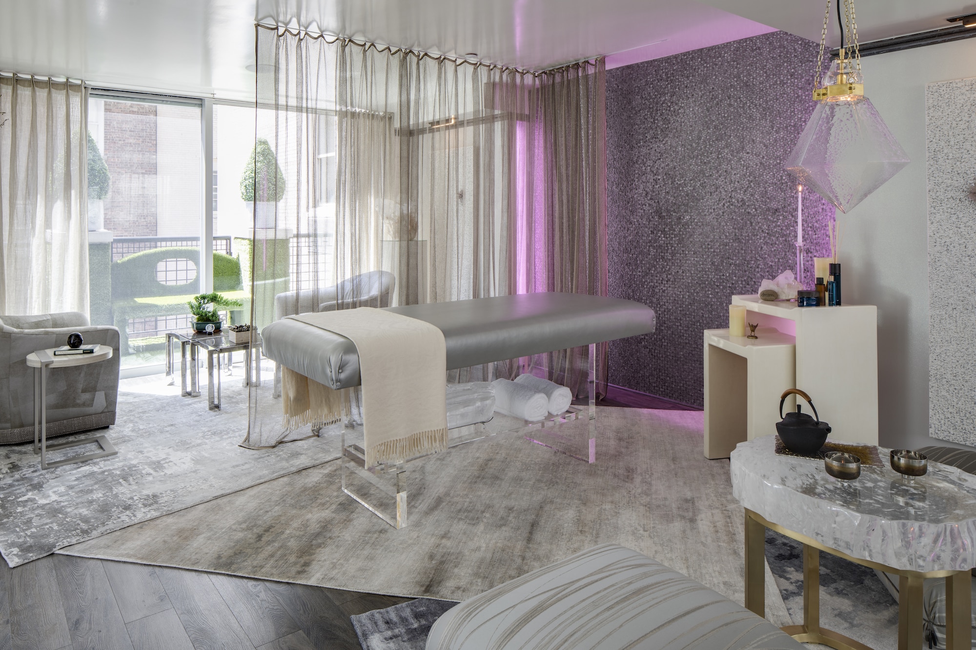Sixth-floor wellness retreat by Charles Pavarini III Design Associates Inc.