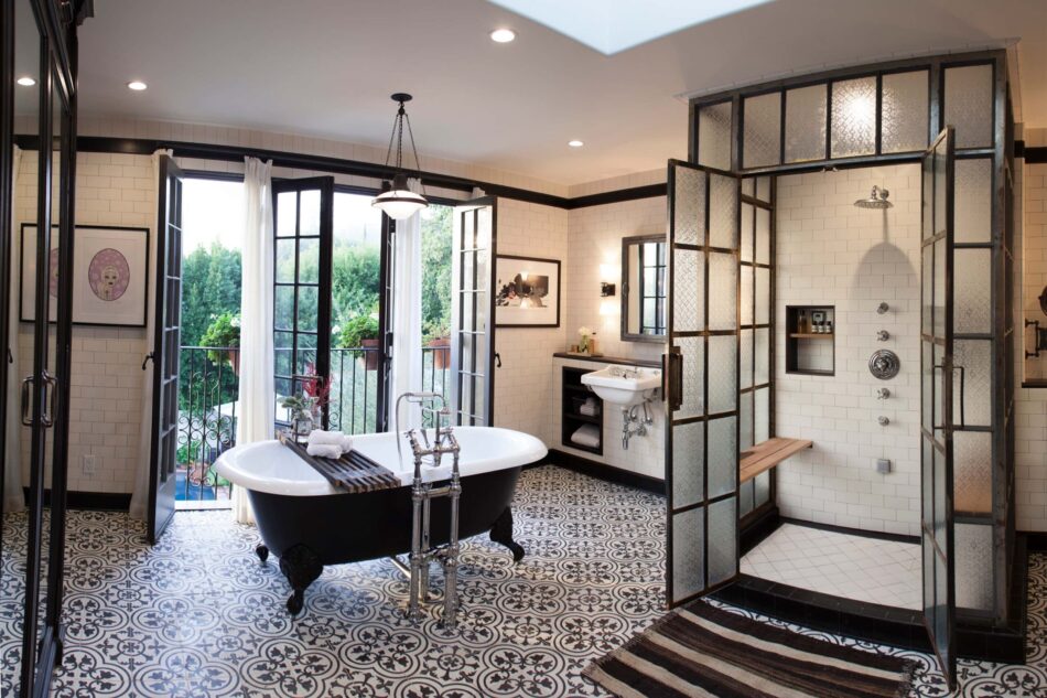 Deirdre Doherty-designed Los Angeles bathroom