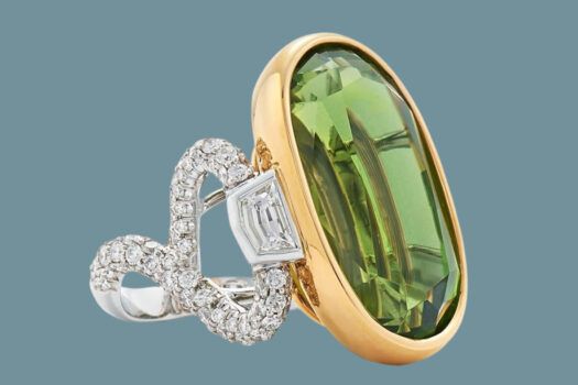 Fred Leighton peridot cocktail ring
