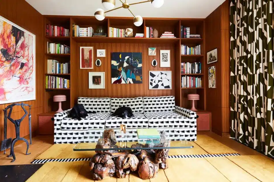 Library Peter Mikic's house in Oxfordshire, UK