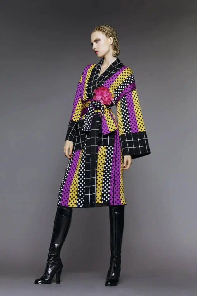 Duro Olowu belted wrap coat, Autumn/Winter 2015
