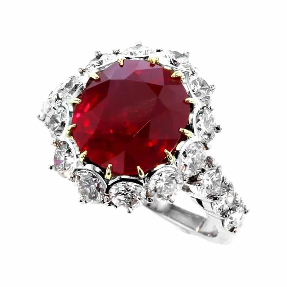 Garrard pigeon's blood ruby and diamond ring, 21st Century, offered by RAF Jewels