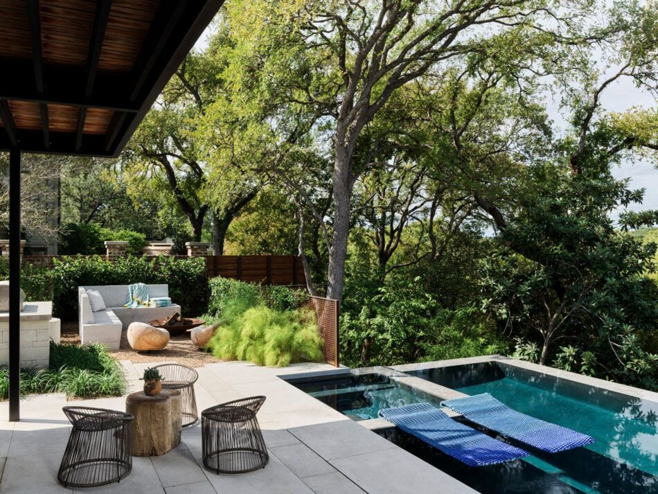 Pool area by Mark Ashby