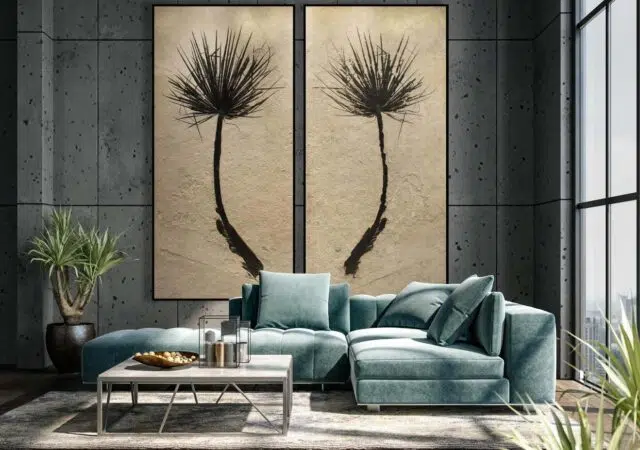 Conjure a Prehistoric World with These Palm-Frond Fossil Slabs