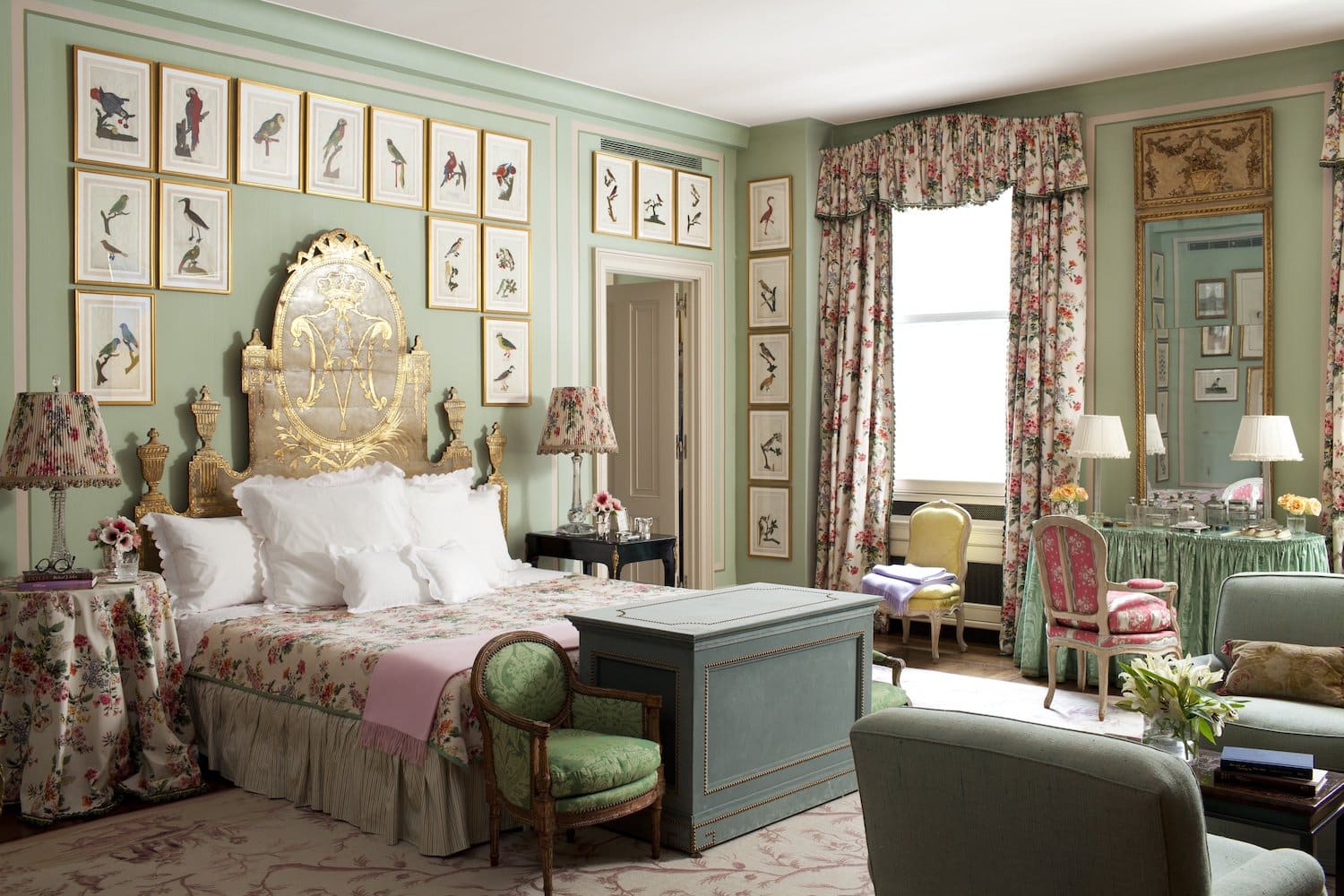 A New York City bedroom designed by Brockschmidt & Coleman