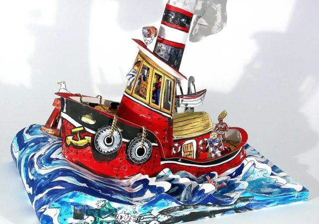 Red Grooms’s 3D Tugboat Is a Chaotic, Comic Take on New York Life