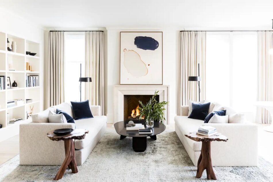 A San Francisco living room designed by Chloe Warner of Redmond Aldrich Design