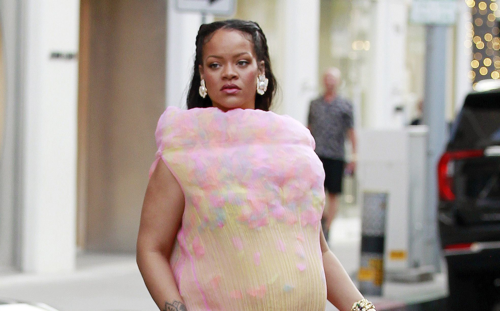 Rihanna in Issey Miyake