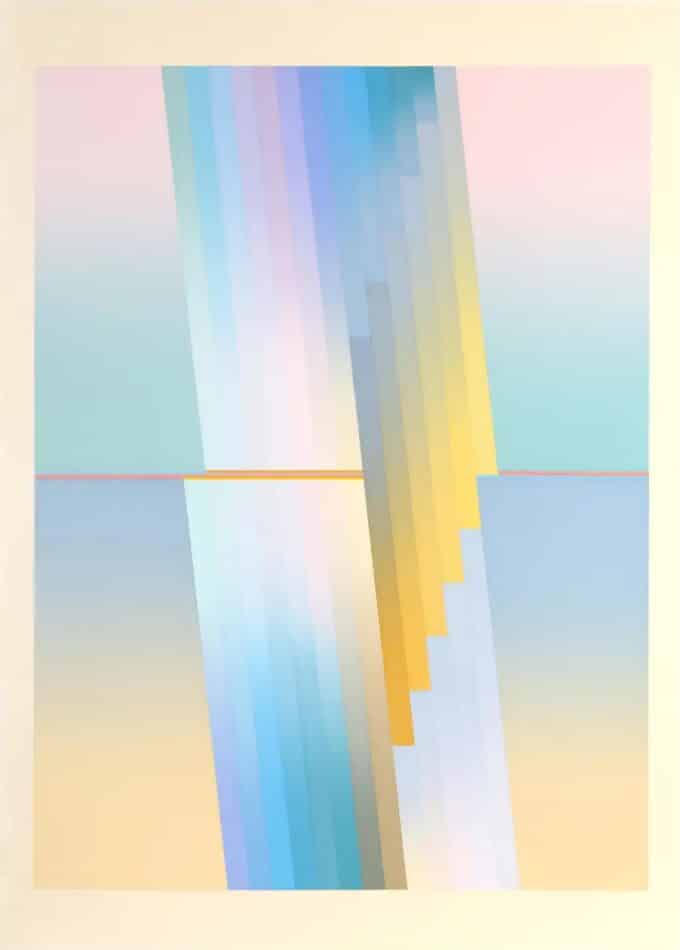Doric Game II, circa 1980, by Evelyn B. Johnson