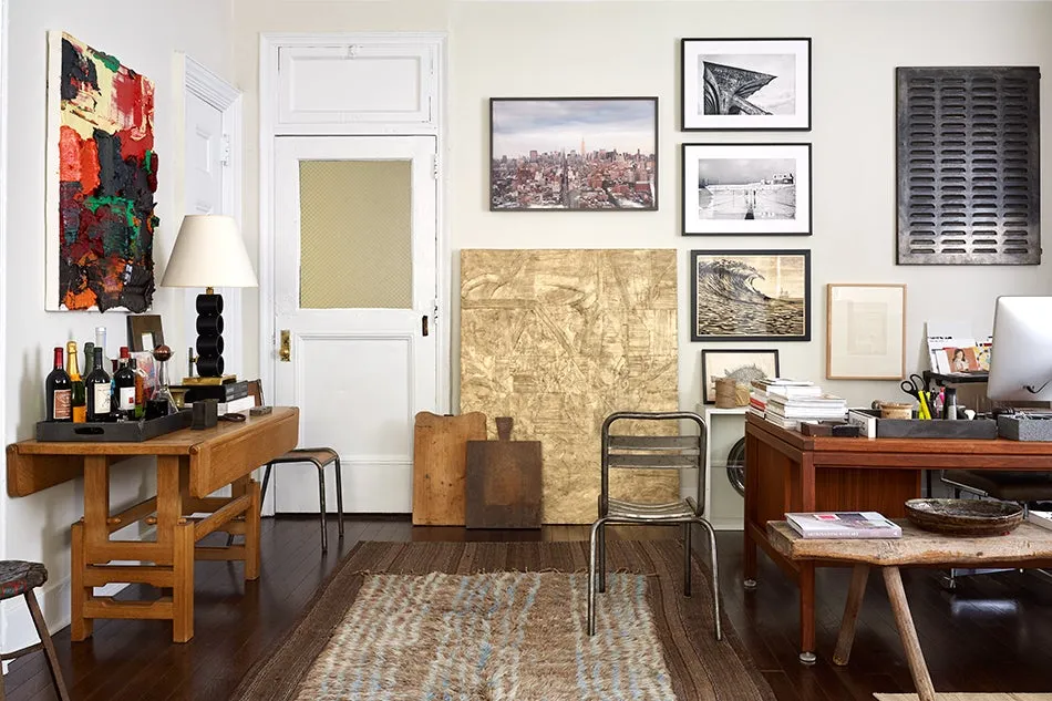 A Guillerme et Chambron table in Robert Stilin's New York office