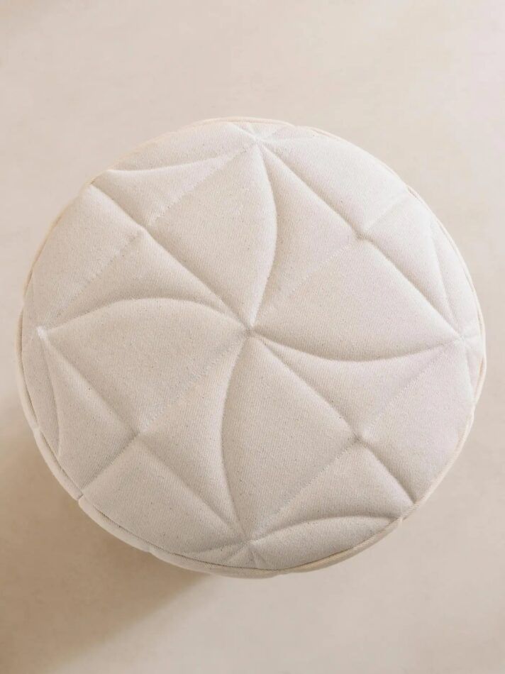 Sam Klemick Quilted stool, top view