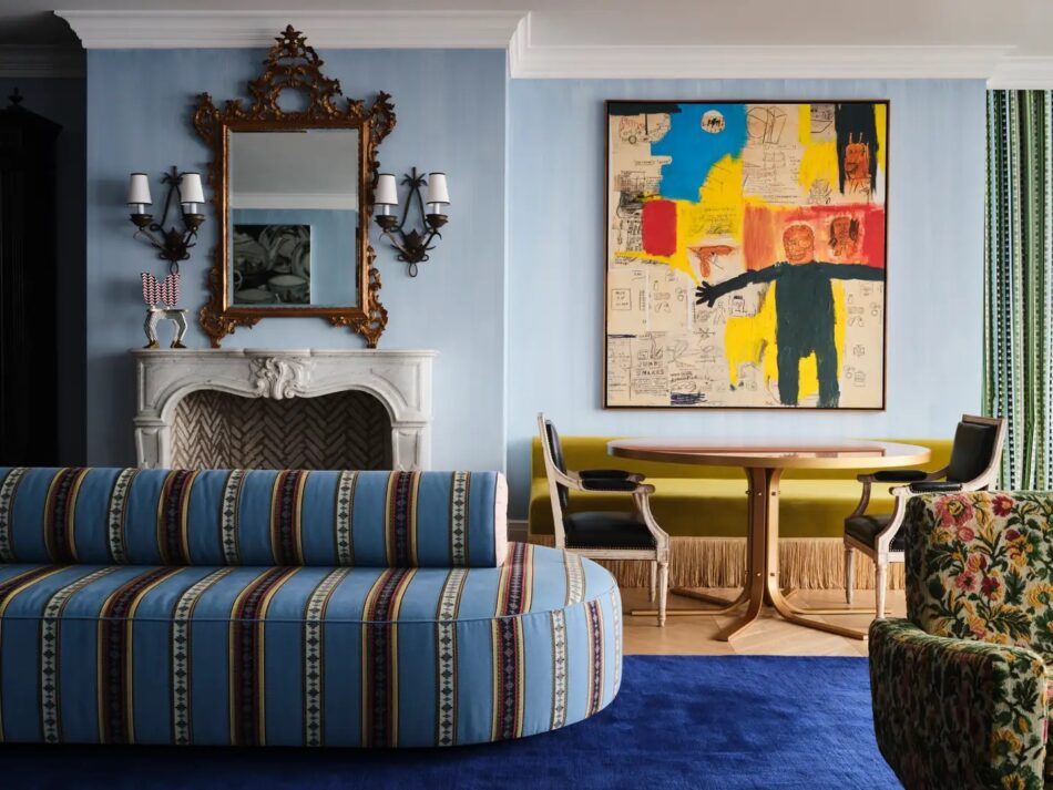 The living room of a house in Chicago designed by Sasha Adler
