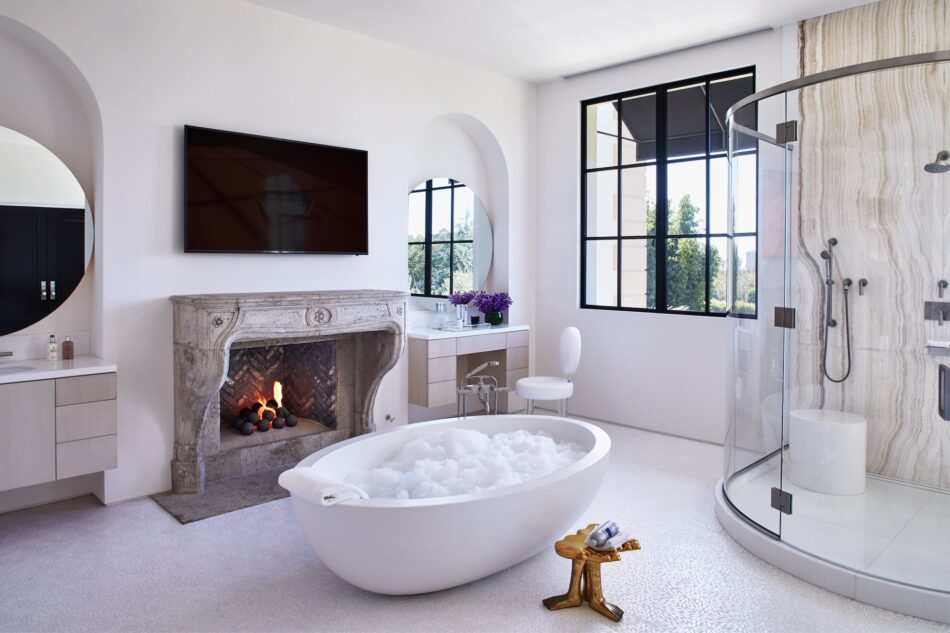 Bathroom by Stephen Stone Designs in Los Angeles, CA