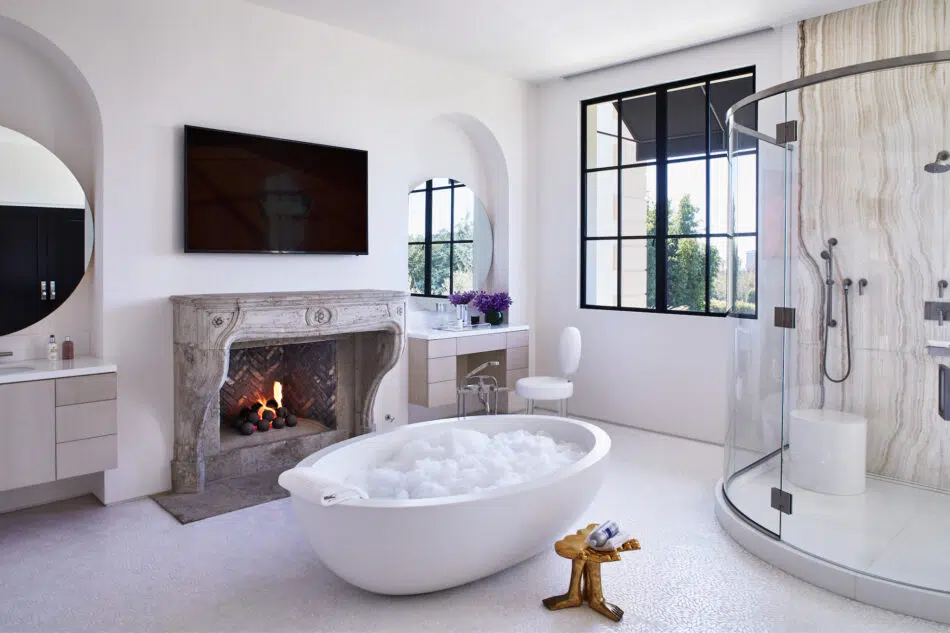 Bathroom by Stephen Stone Designs in Los Angeles, CA