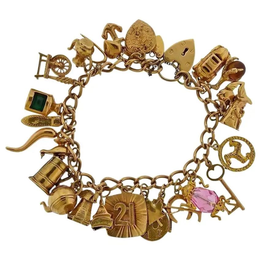 English charm bracelet, 19th Century