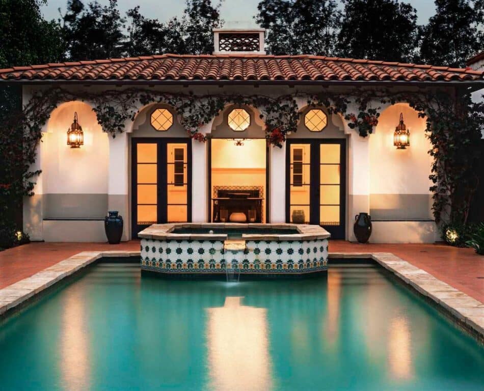 Thomas Callaway pool house in Beverly Hills
