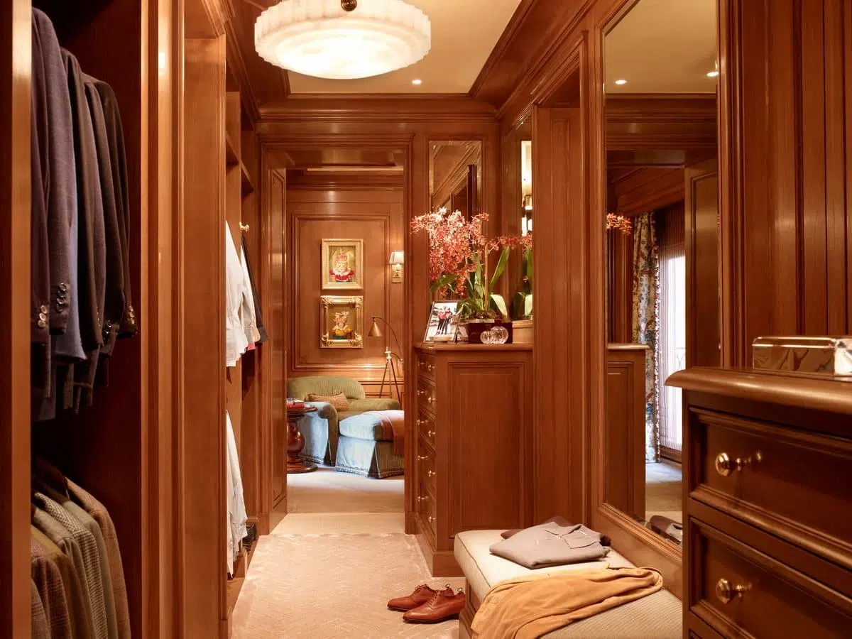 Men's dressing room in a San Francisco apartment
