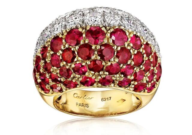 Nothing Says Summer Heat Like This Ruby-Red Cartier Stunner