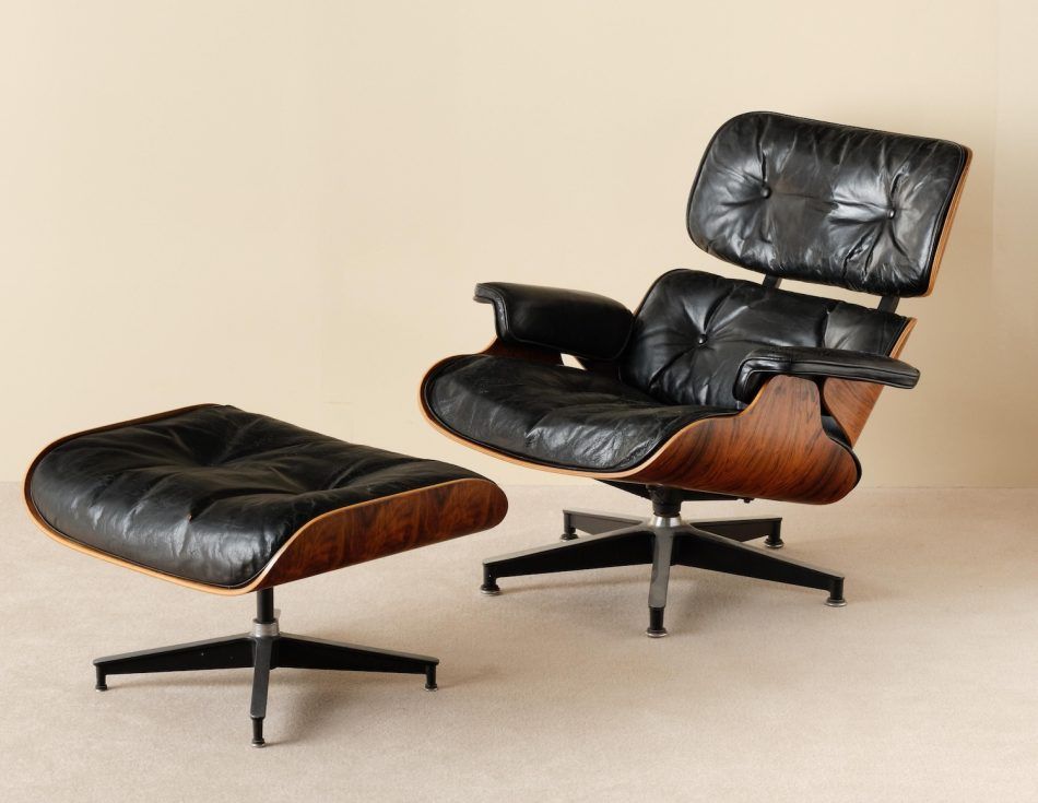 Eames Lounge Chair with Ottoman, 1950s