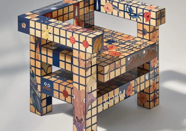 A Surreal Dreamscape Covers This Hand-Painted Chair