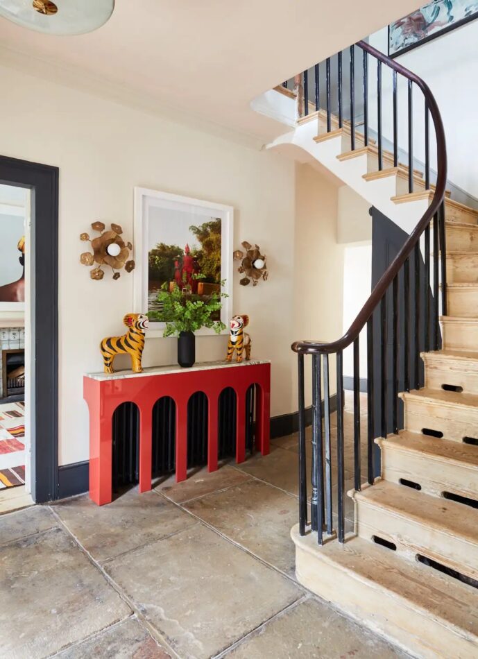 Foyer of a London home designed by Sophie Ashby