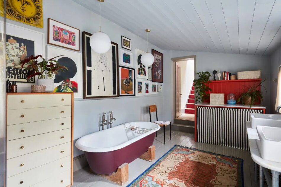 Family bathroom of Sophie Ashby's London home