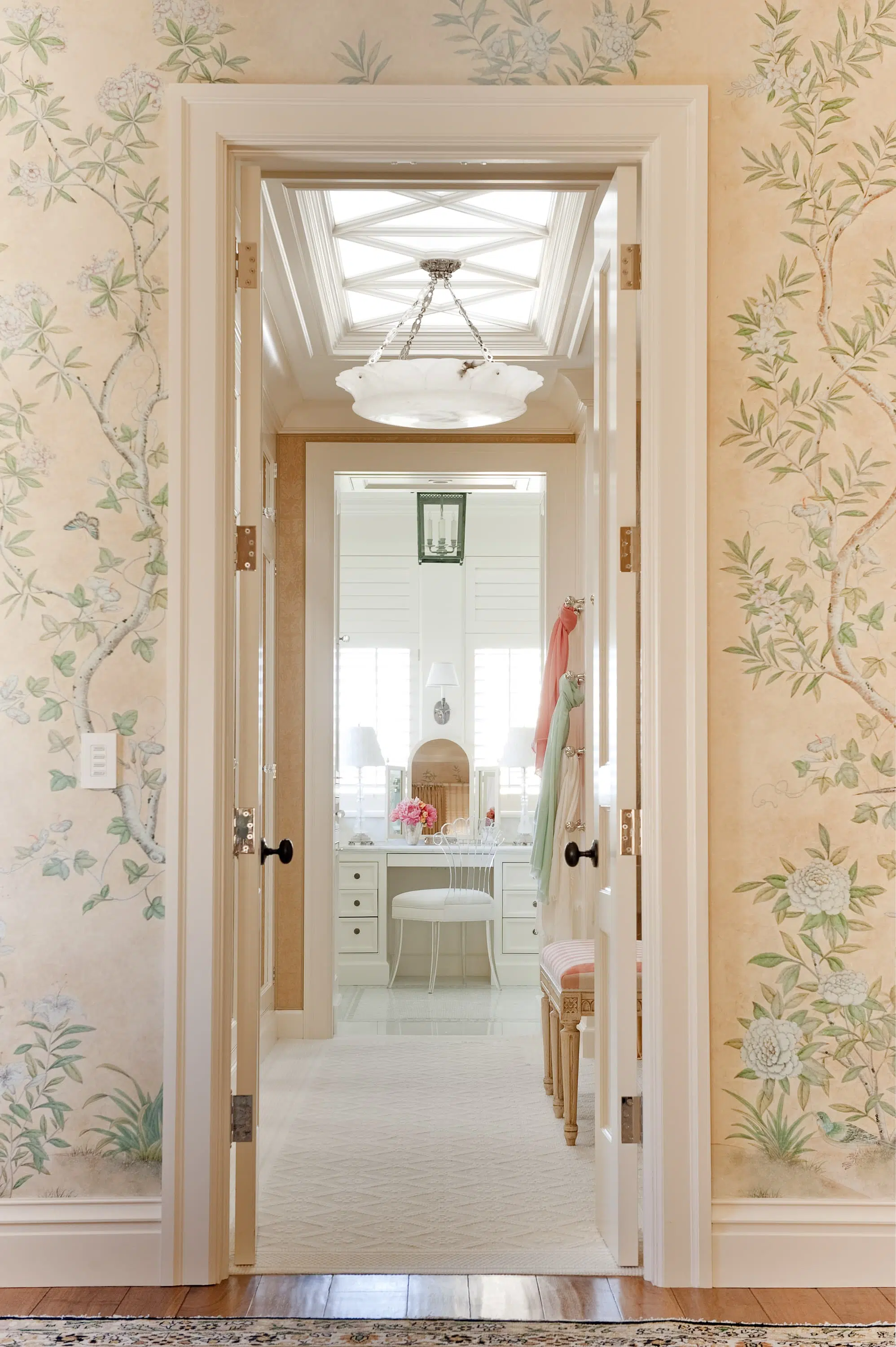 Dressing room in a Pacific Heights townhouse by Marks