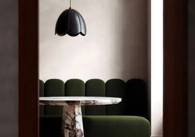 This Handsome Leather Pendant Light Is Crafted Using Saddle-Making Techniques