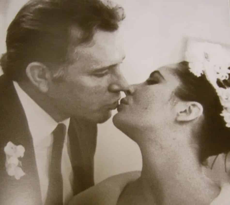 Richard Burton and Elizabeth Taylor on their wedding day in 1964