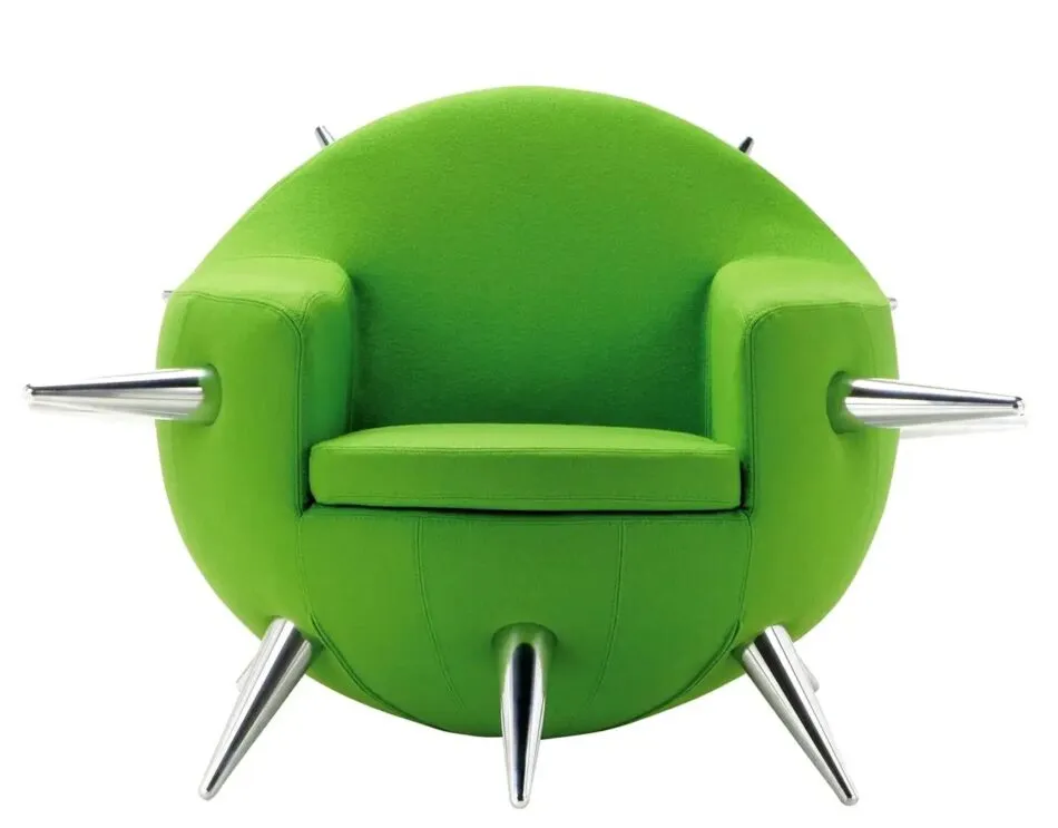 Simone Michel for Adrenalina green Bomb armchair, new