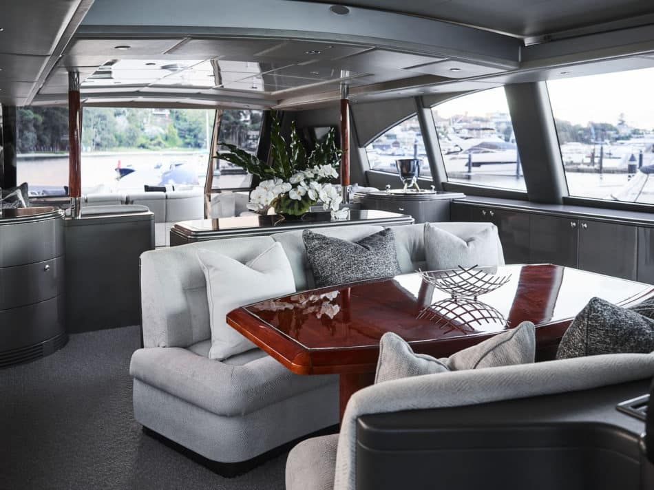 The Illusion yacht interior
