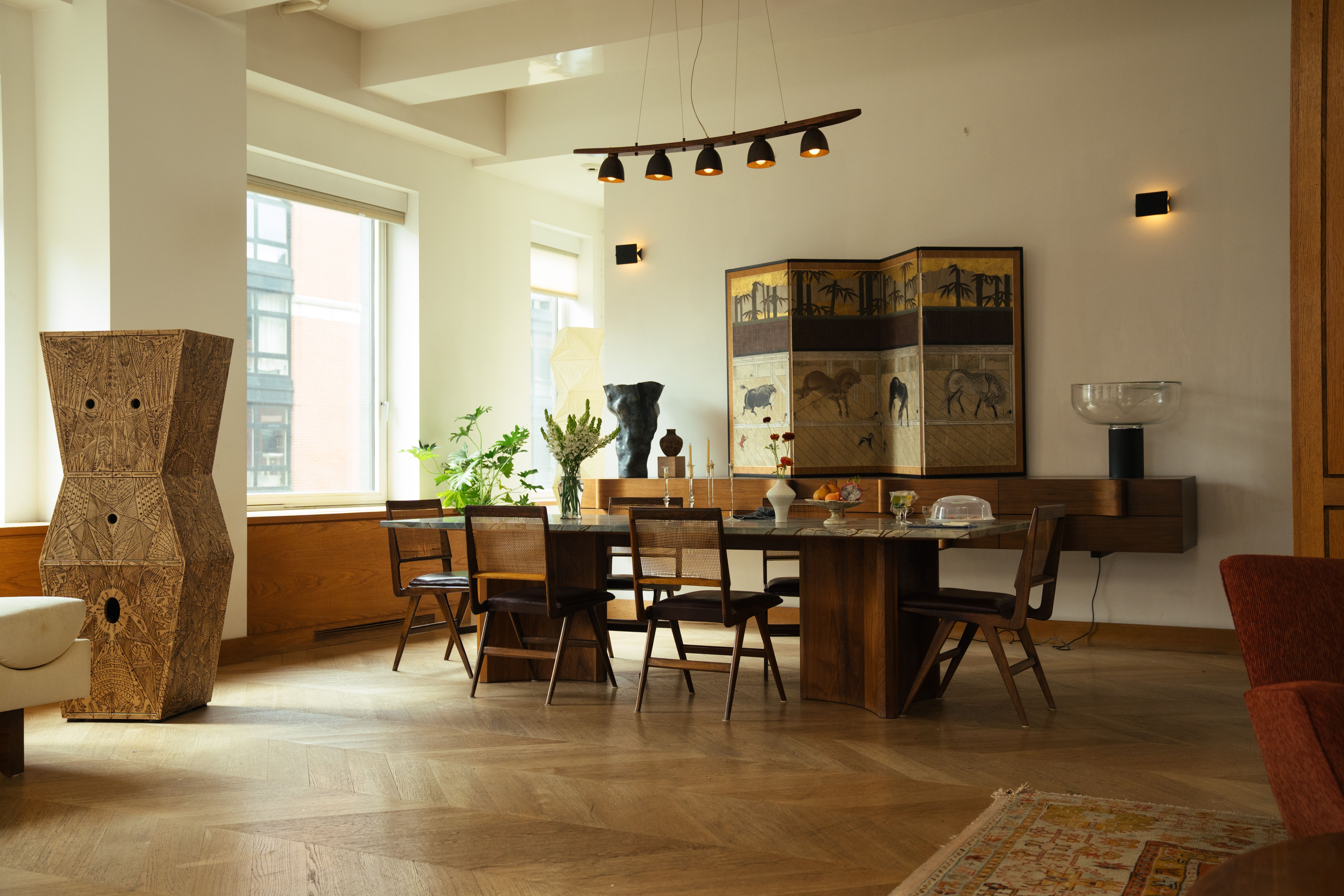 tribeca apartment dining room