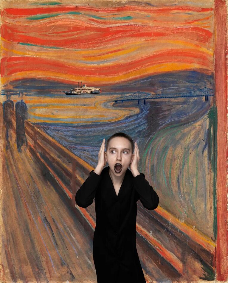 Ode to Munch's The Scream, 2023, by E2 - Kleinveld & Julien